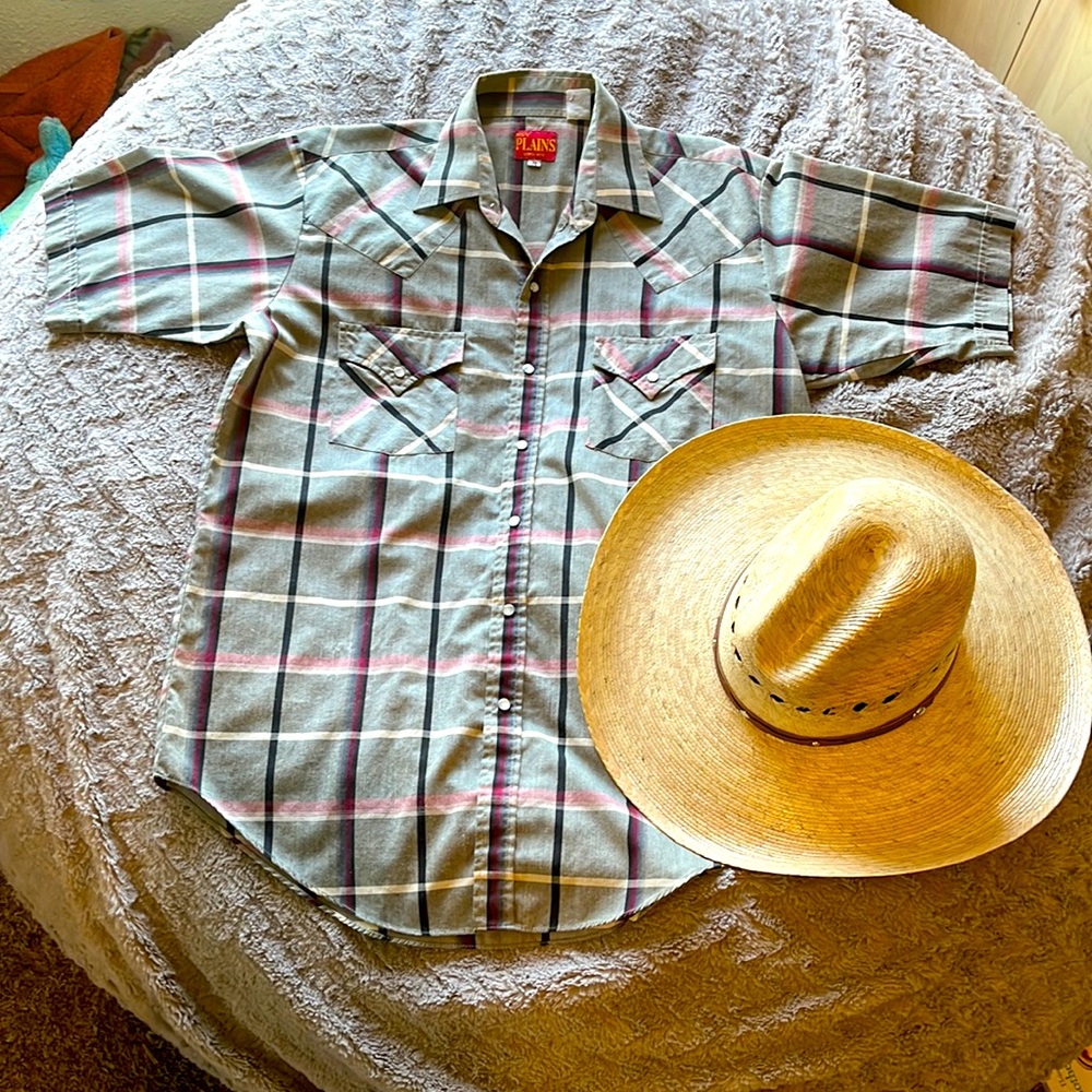 Mens Ely brand Vintage(70’s)western shirt